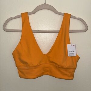 lululemon Align™ V-Neck‎ Bra Light Support, A/B Cup, Orange , size 10